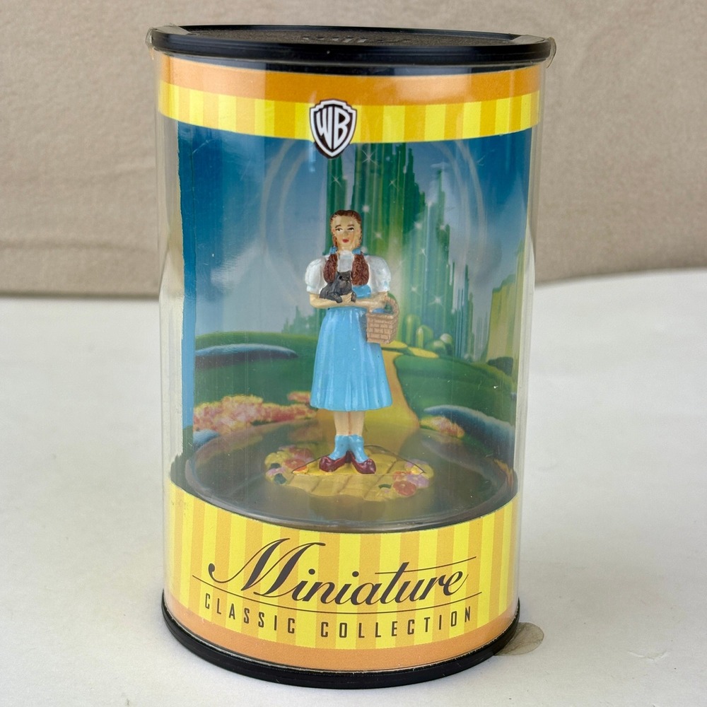 Vintage 1999 WB Miniature Classic Collection Wizard of Oz DOROTHY and TOTO‎ NIB